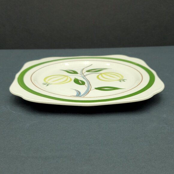 Blue Ridge Southern Potteries Forest Fruit Square Luncheon Plate Small Platter - Picture 4 of 5